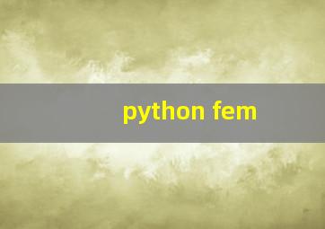 python fem